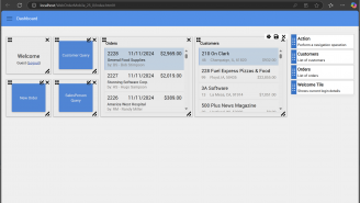 DataFlex 2025 - Customizable Dashboards editing