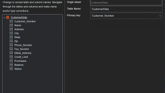 DataFlex 2026 - Excel Import Wizard Tables