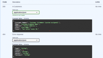 Example response