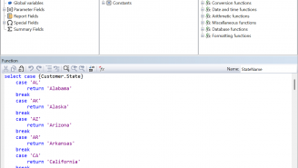 Statename function via select case