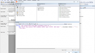 STD Statename printed using HTML